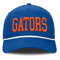 Casquette ajustable Fanatics Royal Florida Gators pour homme, motif corde de balle de faute