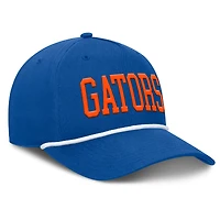 Casquette ajustable Fanatics Royal Florida Gators pour homme, motif corde de balle de faute