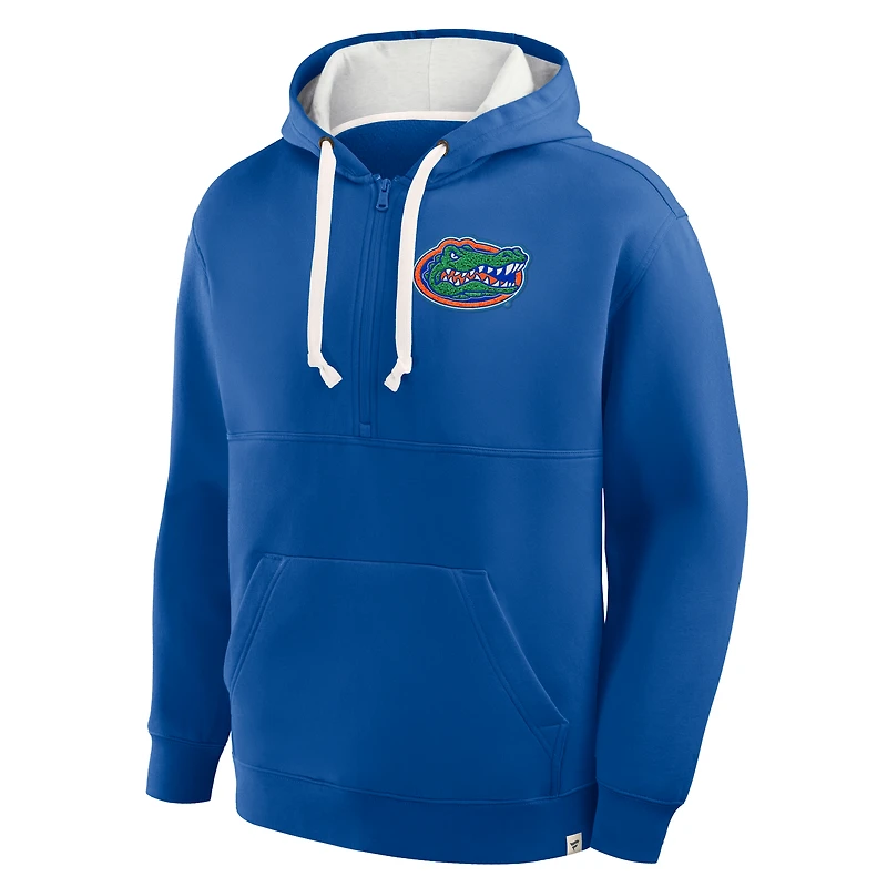 Men's Fanatics Royal Florida Gators Hometown Premium Rise And Conquer Half-Zip Hoodie