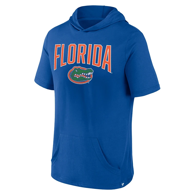 T-shirt à capuche Royal Florida Gators Outline Lower Arch de marque Fanatics pour hommes