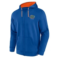 Sweat à capuche entièrement zippé Fanatics Royal Florida Gators Power Index pour hommes
