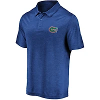 Polo strié avec logo principal Fanatics Royal Florida Gators pour hommes