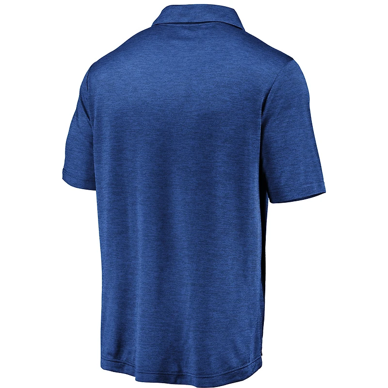 Polo strié avec logo principal Fanatics Royal Florida Gators pour hommes