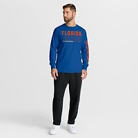 T-shirt à manches longues pour homme Fanatics Royal Florida Gators Quad Fuel The Fire