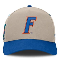 Men's Fanatics  Stone/Royal Florida Gators Veteran Two-Tone Adjustable Hat