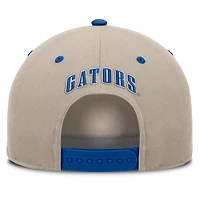 Men's Fanatics  Stone/Royal Florida Gators Veteran Two-Tone Adjustable Hat