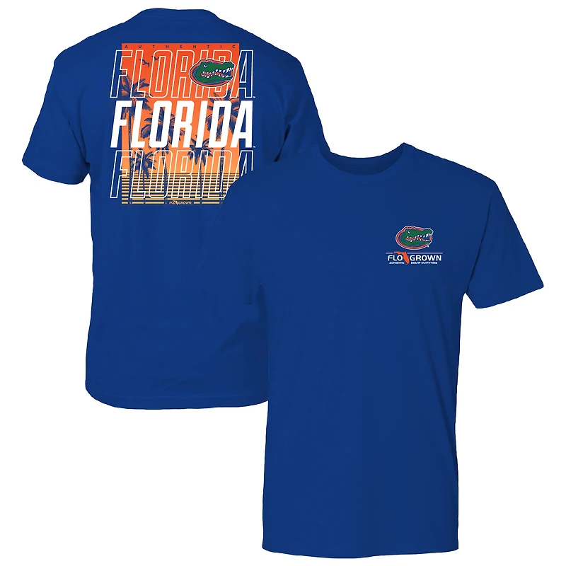 T-shirt FloGrown Royal Florida Gators pour homme, motif affiche répétée