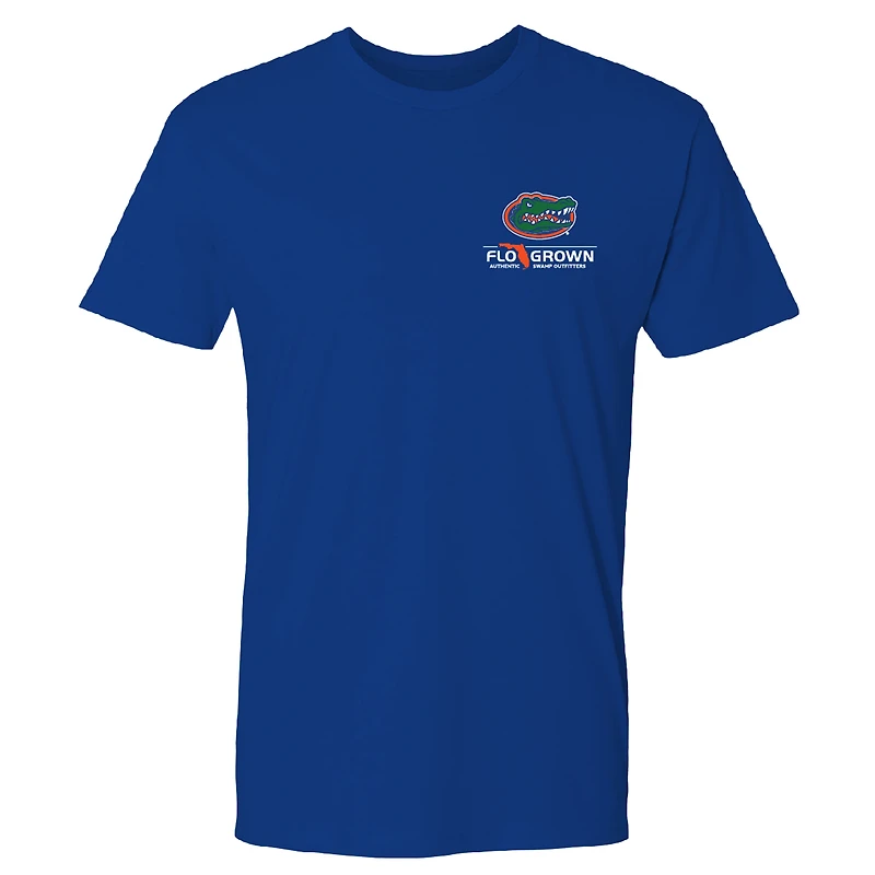 T-shirt FloGrown Royal Florida Gators pour homme, motif affiche répétée