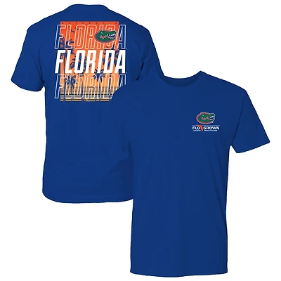 T-shirt FloGrown Royal Florida Gators pour homme, motif affiche répétée