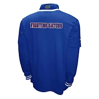 Men's Franchise Club Royal Florida Gators 3-in-1 Double-Down T-Shirt & Quarter-Zip Pullover Set
