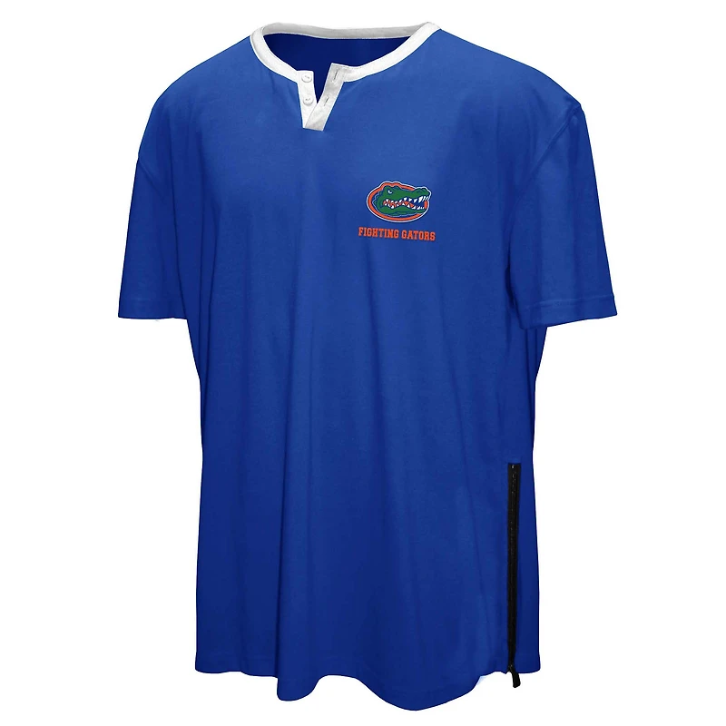 Men's Franchise Club Royal Florida Gators 3-in-1 Double-Down T-Shirt & Quarter-Zip Pullover Set