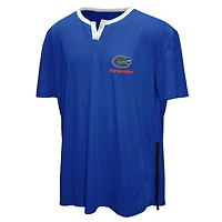 Men's Franchise Club Royal Florida Gators 3-in-1 Double-Down T-Shirt & Quarter-Zip Pullover Set