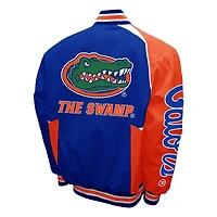 Men's Franchise Club Royal Florida Gators Spirit Cotton Twill Full-Snap Jacket
