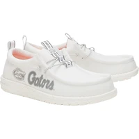 Men's Hey Dude White Florida Gators Wally Casual Shoes