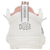 Men's Hey Dude White Florida Gators Wally Casual Shoes