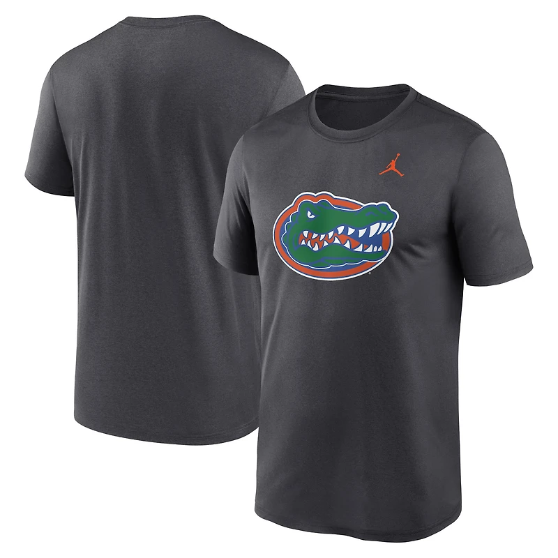 T-shirt Jordan Brand anthracite pour homme avec logo Primetime Legend des Florida Gators