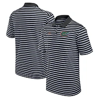 Men's Jordan Brand Black/White Florida Gators Primetime Victory Striped Dri-FIT Polo