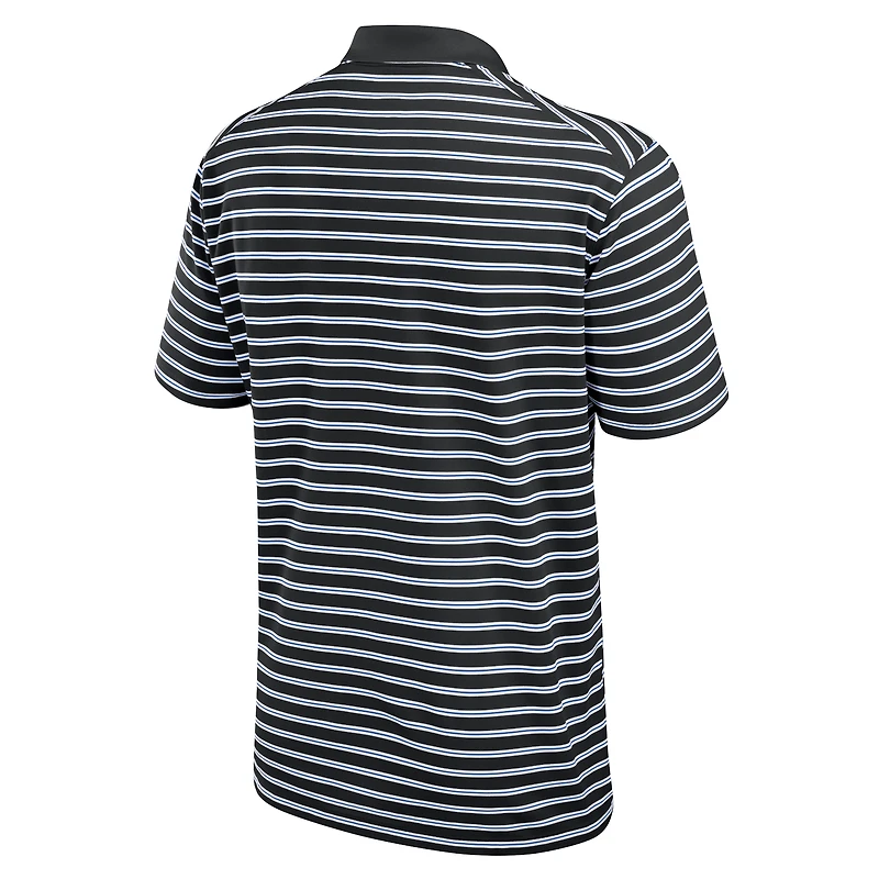Men's Jordan Brand Black/White Florida Gators Primetime Victory Striped Dri-FIT Polo