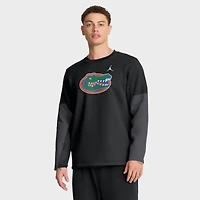 T-shirt à manches longues Jordan Brand noir Florida Gators 2025 Sideline Coach Therma-FIT pour homme