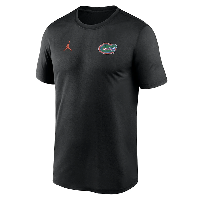 Men's Jordan Brand Black Florida Gators 2025 Sideline Small Logo Legend Dri-FIT T-Shirt