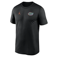 Men's Jordan Brand Black Florida Gators 2025 Sideline Small Logo Legend Dri-FIT T-Shirt