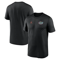 T-shirt Jordan Brand noir Florida Gators 2025 Sideline avec petit logo Legend Dri-FIT pour homme