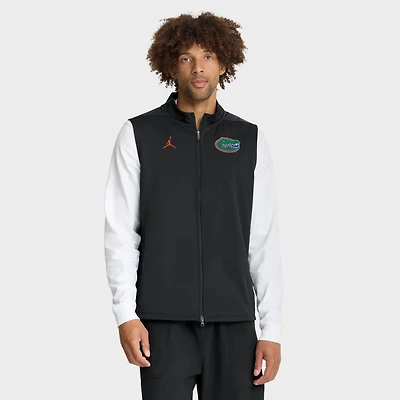 Men's Jordan Brand Black Florida Gators Primetime Victory Performance Full-Zip Vest