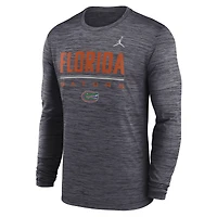 Men's Jordan Brand Royal Florida Gators Sideline Velocity Dri-FIT Long Sleeve T-Shirt
