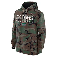 Men's Jordan Brand  Camo Florida Gators 2024 Military Appreciation Club Fleece Pullover Hoodie