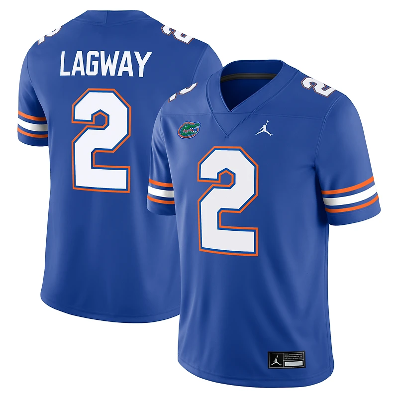 Jordan Brand DJ Lagway Royal Florida Gators NIL Maillot de match football pour homme