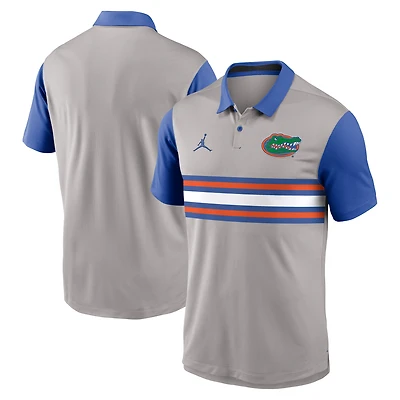 Men's Jordan Brand Gray/Royal Florida Gators Vapor Dri-FIT Polo