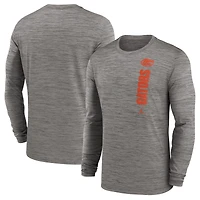 T-shirt à manches longues Jordan Brand gris Florida Gators 2024 Sideline Velocity Dri-FIT pour homme