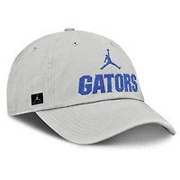 Men's Jordan Brand Gray Florida Gators 2025 On-Field Gameday Club Adjustable Hat
