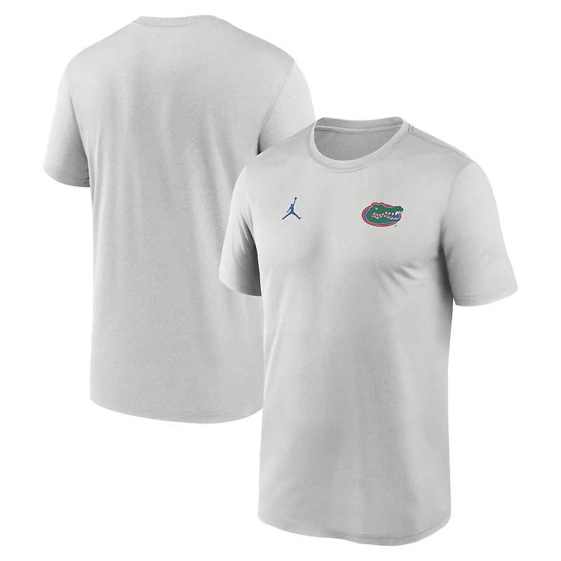 T-shirt Jordan Brand Royal Florida Gators 2025 Sideline pour homme avec petit logo Legend Dri-FIT