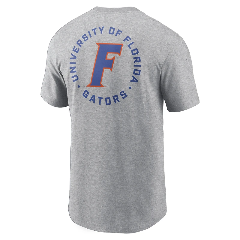 Men's Jordan Brand Heather Gray Florida Gators Campus 2-Hit T-Shirt