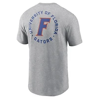 Men's Jordan Brand Heather Gray Florida Gators Campus 2-Hit T-Shirt