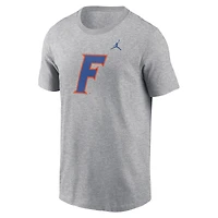 Men's Jordan Brand Heather Gray Florida Gators Primetime Alternate Logo T-Shirt