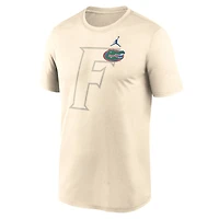 Men's Jordan Brand Natural Florida Gators Campus Shadow Legend Performance T-Shirt