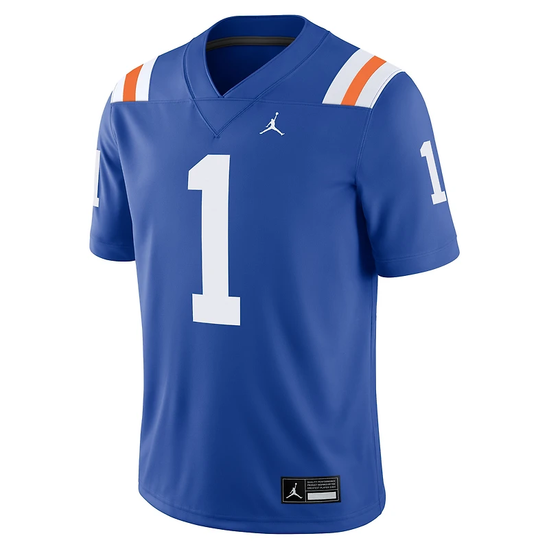 Men's Jordan Brand #1 Royal Florida Gators Alternate Game Jersey