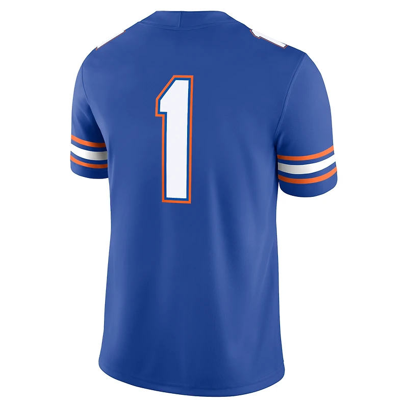Maillot de match Jordan Brand n° 1 Royal Florida Gators pour homme