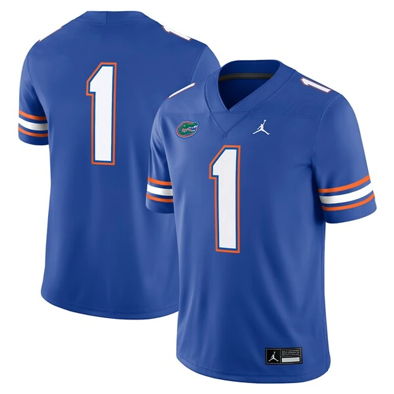 Maillot de match Jordan Brand n° 1 Royal Florida Gators pour homme