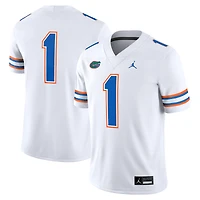 Maillot de match Jordan Brand n° 1 blanc des Florida Gators pour homme