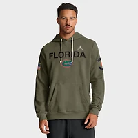 Men's Jordan Brand Olive Florida Gators 2025 Military Appreciation Standard Issue Dri-FIT Hoodie
