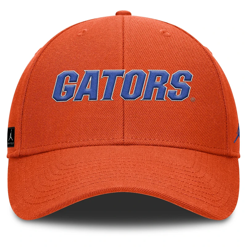 Men's Jordan Brand Orange Florida Gators 2025 On-Field Rise Performance Adjustable Hat