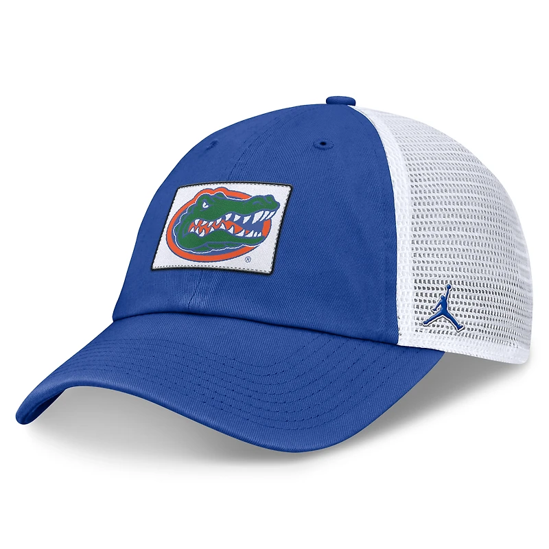 Casquette réglable Jordan Brand Royal/White Florida Gators Primetime Club Trucker pour hommes