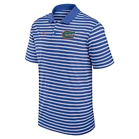 Men's Jordan Brand Royal/White Florida Gators Primetime Victory Striped Dri-FIT Polo