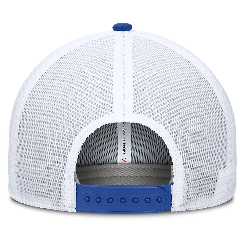 Men's Jordan Brand Royal/White Florida Gators Rise Primetime Performance Trucker Adjustable Hat