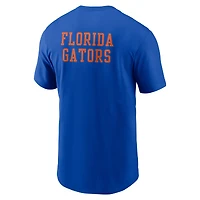 Men's Jordan Brand Royal Florida Gators 2-Hit Stacked T-Shirt