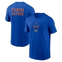 Men's Jordan Brand Royal Florida Gators 2-Hit Stacked T-Shirt