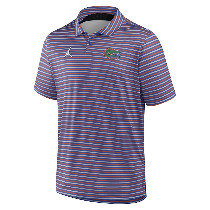 Polo Jordan Brand Royal Florida Gators 2025 Coaches Premium Tour Stripe Dri-FIT pour homme